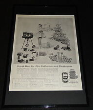 1955 Olin Batteries Framed 11x17 ORIGINAL Advertising Display  picture