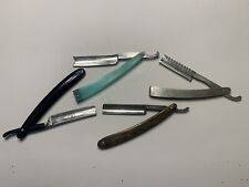 Lot of 4 Vintage Straight Blade Razors. See Description For Manufacturers. picture