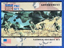 1991 Desert Storm Pro Set Government #109 National Security Act picture