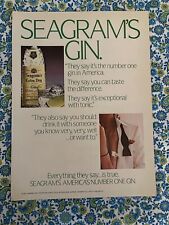 Vintage 1985 Seagram’s Gin Print Ad picture
