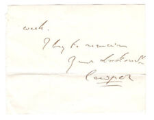 Francis de Grey Cowper, 7th Earl (1834–1905) Autographed Viceroy Ireland picture