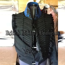 New Black Napoleonic Brunswick Officers Dolman Wool Men Jacket Fatima Industries picture