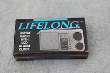 Vintage LIFELONG AM/FM Radio with LCD Alarm Clock Model 845 tested works picture