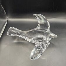 Vtg 1980's Princess House Lead Crystal Dove Bird Voltive Candle Holder  picture
