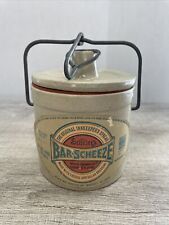 Vintage 1976 Schuler’s Bar-Scheeze Spread Crock With Lid Innkeepers Cheese picture