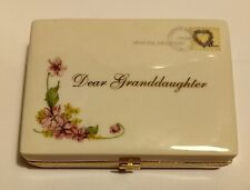 Porcelain  Music Box “Dear Granddaughter” Ardleigh Elliott Heirloom Collection picture
