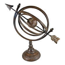 Decorative Metal Armillary Rotating Globe on Stand picture