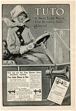 1912 TUTO Antique Print Ad Dean Electric Two Tone Horn Drivers Safeguard Coupon picture