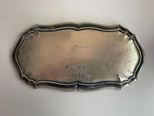 Vintage Distressed Metal Casket Plaque Plate Blank Gothic picture