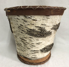 Birch Bark Basket Container Handmade Native American Ojibwe Bemidji MN 12