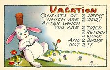 Vintage 50's Humorous Cartoon Vacation Postcard picture