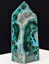 Malachite Tower Silica Chrysocolla Tower Crystal Point Gemstone picture
