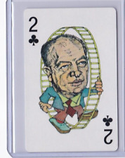 1980 POLITICARDS PLAYING CARDS 2C HAROLD STASSEN picture