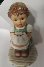 Berta Hummel Make A Wish 2 Inch Figurine Girl Birthday BH130 Goebel Box Vintage picture