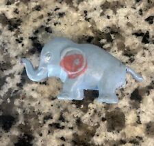 Blue Miniature Tusked Elephant Toy Figurine Vintage Made in Hong Kong No. 904 picture