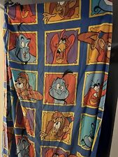 Vintage Rare Aladdin Fitted Sheet 90s Genie Twin Size Bed Set No Pillowcase picture