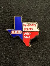 HEB exclusive Friendly Starts With Me H-E-B Grocery Store Lapel Pin picture