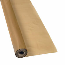 Gold Plastic Tablecloth Roll, Party Supplies, 1 Piece picture