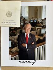 NYC Mayor Mike Bloomberg Official Signed Mayor’s Photo With Card picture