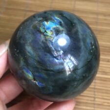 326g Natural rainbow labradorite sphere quartz crystal ball gemstone healing picture