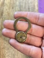 Vintage Antique Old 1879 Key Ring Trick Lock picture