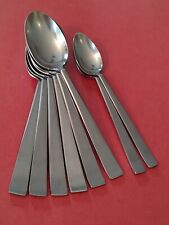 8pc G-Sola-Z CORA Stainless Steel 6 SOUP 2 TEA SPOONS Holland  picture