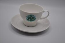 Vintage MCM Thomas Rosenthal Blue Tulips Espresso Cup & Saucer  picture