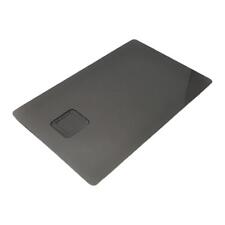 Heavy Metal Stainless Steel Credit Card Blank w/ Chip Slot & Mag Strip Black picture