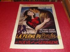 Cinema Poster Original Belgian Farm Of Hangman Charles Vanel Bourvil 1945 Gibel picture