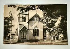RARE Antique Postcard BAPTIST Church, SPRINGBORO, PA 1916  ONE Family Album RPPC picture