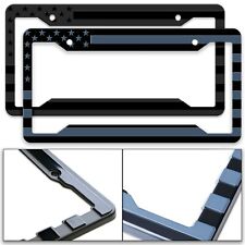 Patriotic American Flag Automotive License Plate Frame. Raised Letter set of 2. picture