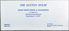 1973 Brochure The Dayton House Ocean Front Motel Myrtle Beach SC Golf Tennis picture