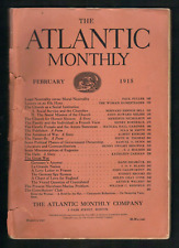 February 1915 The Atlantic Monthly with Special Section: 