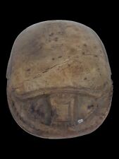RARE ANTIQUE ANCIENT EGYPTIAN Scarab Battle Heavy Stone Luck Hieroglyphic 1255bc picture