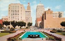 Oklahoma City OK Park Avenue Main Street Downtown Courthouse Vtg Postcard A4 picture