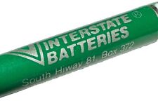 Vintage Arlington South Dakota Interstate Batteries Auto Car Battery Store Pen picture