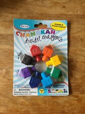 8 Rite Lite Chanukah Dreidel Crayons Hanukkah Judaism Jewish Toys Kids Children picture