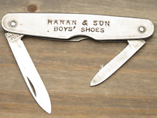 Antique EAGLE KNIFE CO Senator Penknife Metal Handles Advertising RARE Pre-1919 picture
