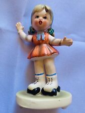 Vintage Napcoware Porcelain Roller Skating Girl Figurine Numbered 7365 picture