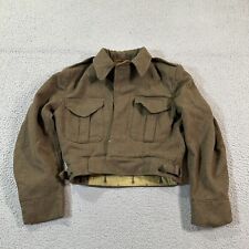 Vintage 1953 Canadian Military Green Wool Blouse Battledress Jacket Size  11 picture