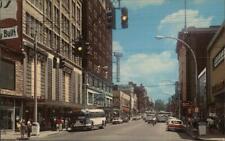 Jamestown,NY Downtown View Chautauqua County New York Chrome Postcard Vintage picture
