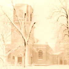 Vintage 1930s RPPC Oldest Christ Church Edifice Postcard Cambridge Massachusetts picture