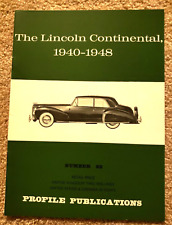 The Lincoln Continental 1940-1948 Profile Publication Number 88 picture