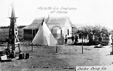Mellette County Indians Home Dallas South Dakota SD Reprint Postcard picture