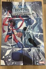 2022 Ms. Marvel & Moon Knight Promo Poster Folded 36 X 24 Marvel Comics picture