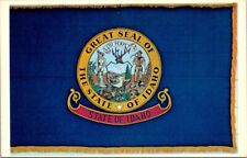 Postcard Idaho State Flag 1891 Original Seal ID picture