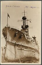 USS Texas RPPC In Dry Dock For Repairs Galveston Texas 1924 picture
