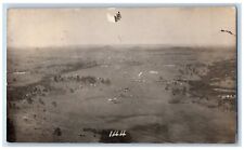 Cody Wyoming WY Postcard RPPC Photo Aerial View Of Camp c1910's Posted Antique picture