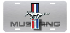 Ford Mustang - Brushed Aluminum Front Car Truck Tag License Plate picture