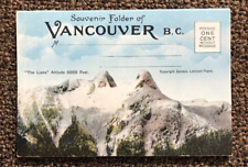 Vintage 1930's Souvenir Folder Fold-out Postcard Vancouver Canada Unposted picture